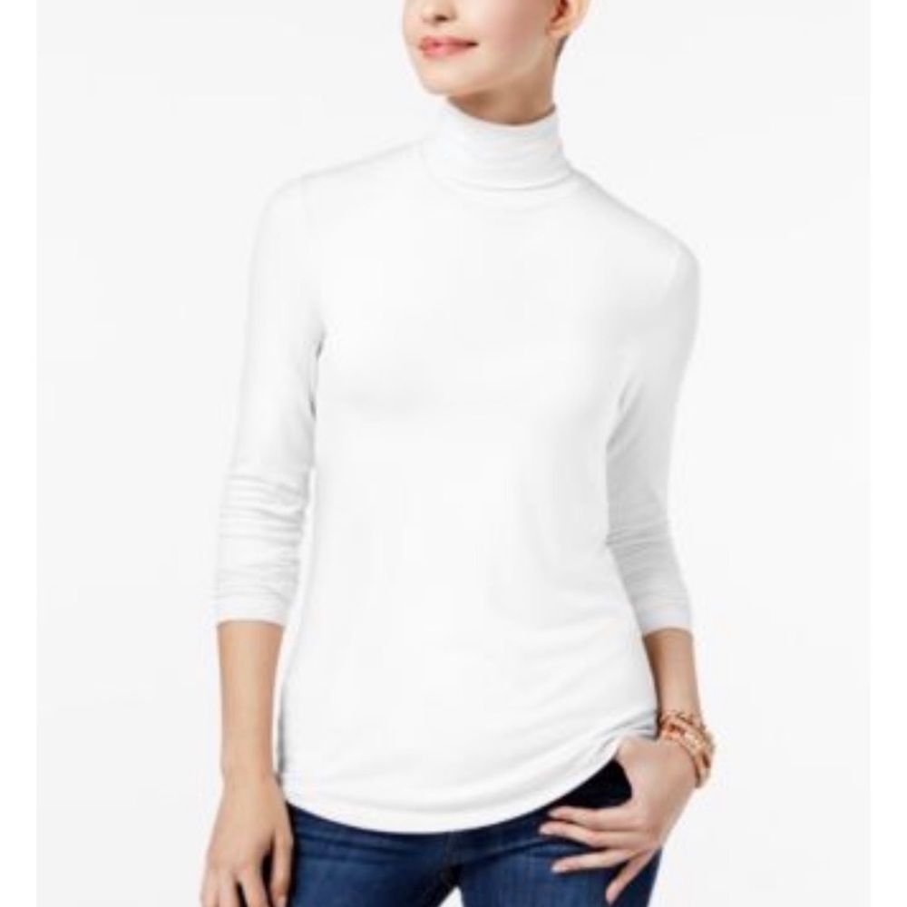 Maison Jules White Layering Long Sleeve Turtleneck Sizes XS M XL XXL